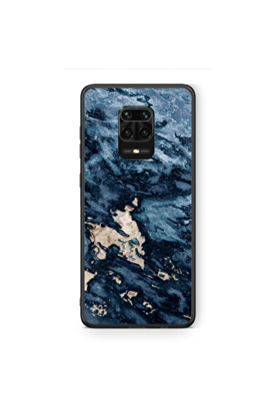 Other Xiaomi Redmi Note 9 Pro Marble Blue Gold Black Glossy Θήκη