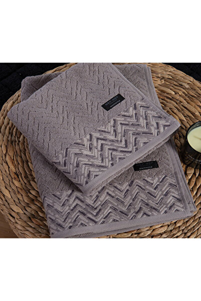 Nef Nef Homeware Πετσέτα προσώπου 50x100 nef-nef elements victory grey 100% Β...