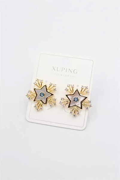 Marsilyan Nvdn- Ieg - Stone Star Earrings - Gold Iegrs-Nvdn1