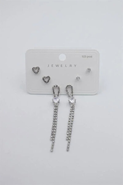 Marsilyan Nvdn- Ieg - Multiple Set Earrings - Silver Iegrs-Nvdn1