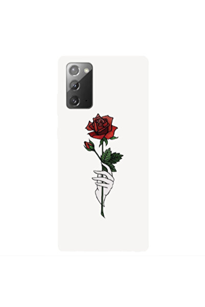 Other Samsung Note 20 Rose in hand Transparent Silicone TPU Θήκη