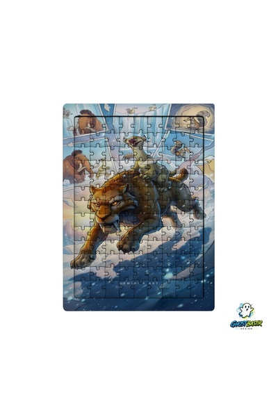 Ghostbastır Design لغز عصر الجليد المكون من 99 قطعة - لغز زخرفي للأطفال 0147