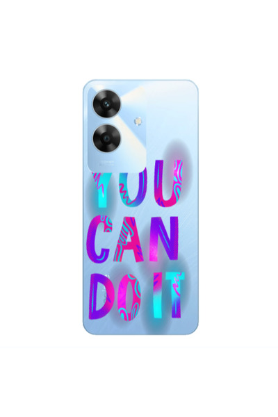 Other Realme Note 60 You Can Doit Transparent Silicone TPU Θήκη