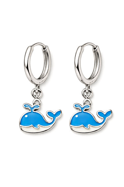 MakeWell Mixed Figure Silver Color Cute Dangle Earrings