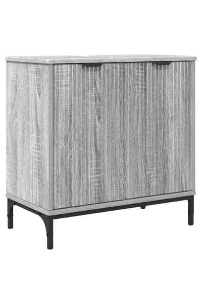 vidaxl Dulap pentru Chiuveta de Baie Gri Sonoma 60,5 x 33,5 x 61 cm