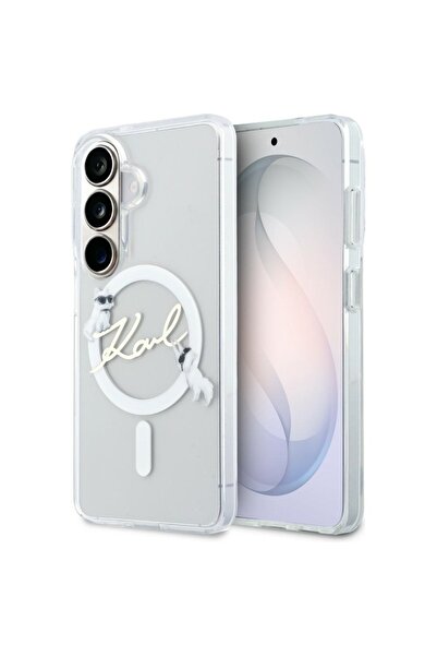 OEM Калъф за Samsung Galaxy S26, Карл Лагерфелд, Защита, бял