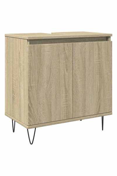 vidaxl Bathroom cabinet, sonoma oak, 58x33x60 cm, processed wood