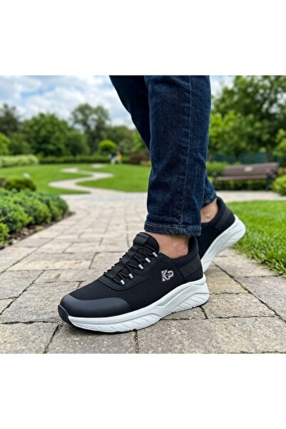KİNG PAOLO 1267 Men's Black Gray Orthopedic Comfortable Lightweight Memory Wa...