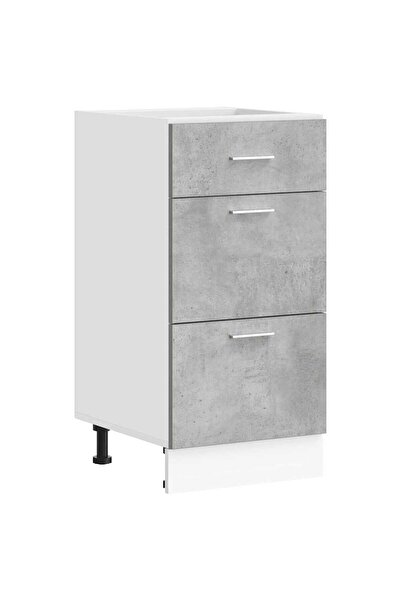 vidaxl Dulap inferior “Lyon” Beton gri 40x46x81,5 cm Lemn prelucrat