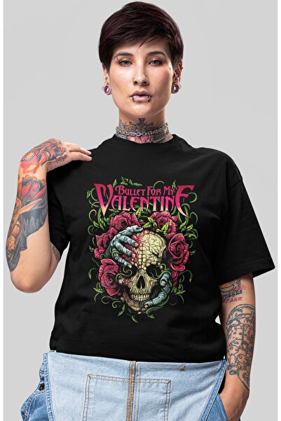 SEVBANO Μπλουζάκι Unisex Oversize με στάμπα της ροκ μέταλ μουσικής ομάδας Bul...