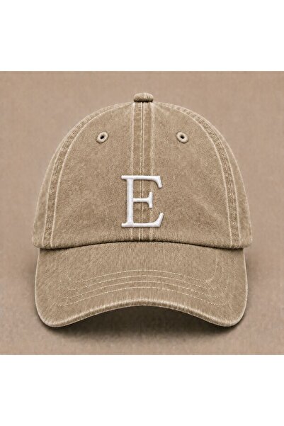 WeavedCo Letter "E" Special Design for Names Embroidered Vintage Washed Baseb...