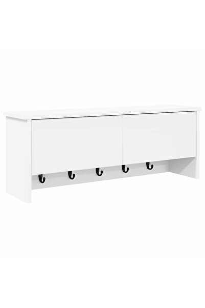 vidaxl Răcător de paltoane montat pe perete cu ușă Alb 80 x 20 x 30 cm