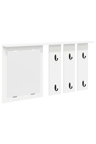 vidaxl Răcător de paltoane montat pe perete Alb 85 x 10 x 45 cm
