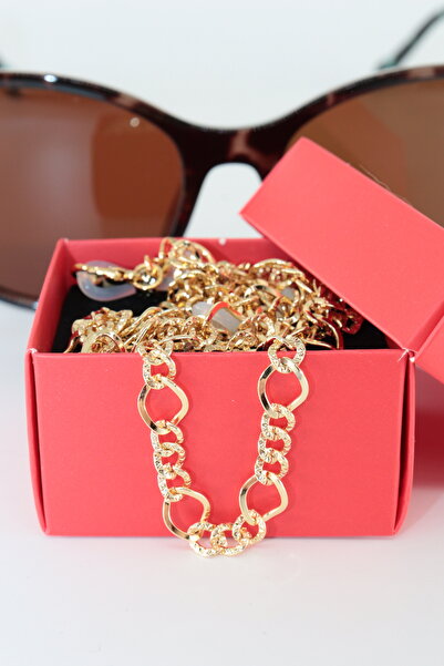 KEEBA Beauty in the Mirror Gold Lacquer Plated Women's Glasses Chain Eyeglass...