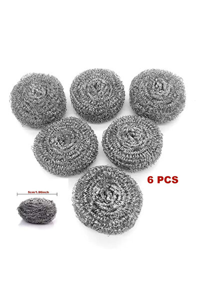Choice 6PCS 6/12 PCS Stainless Steel Scrubber, Scrubbing Scouring Pad, Steel ...