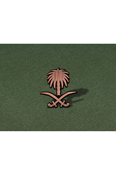 SKYPINZ Brooch - Sword and Palm Tree Bronze - Mounting Method - Magnet