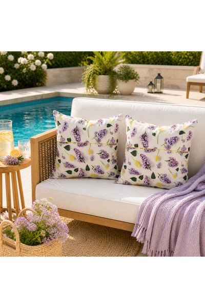 Kotonia Home Pack of 2 decorative pillows - 50x50 cm, 100% cotton impermeable...