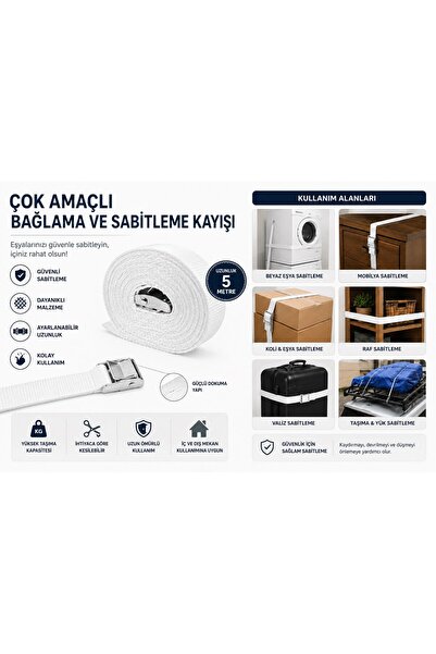 Supervac Curea multifuncțională pentru legare și fixare - 5 metri