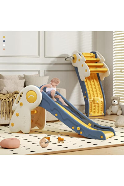 GGEROU Slide for Kids,Toddler Slide Climber with Basketball Hoop,Baby Playset...