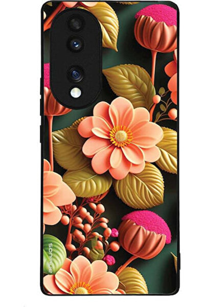 Other Θήκη Sonique Σειράς 3D Λουλουδιών για Honor 70 5G Σολομί