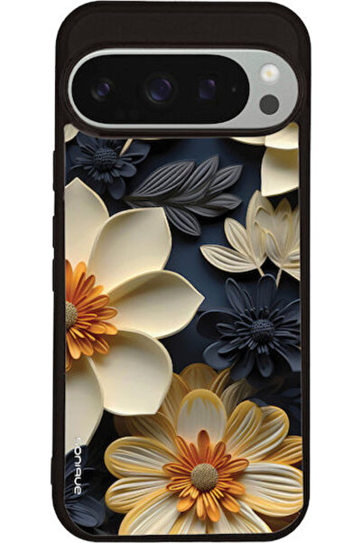 Other Θήκη Sonique Σειράς 3D Λουλουδιών για Google Pixel 9 Pro 5G Εκρού
