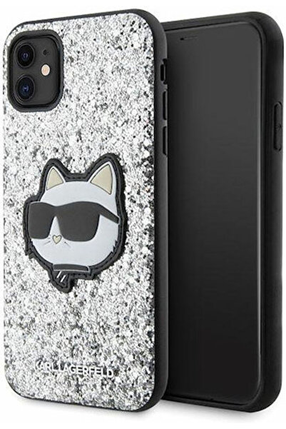 Karl Lagerfeld Glitter Choupette Patch Πίσω Κάλυμμα Πλαστικό / Σιλικόνη Γκρι ...