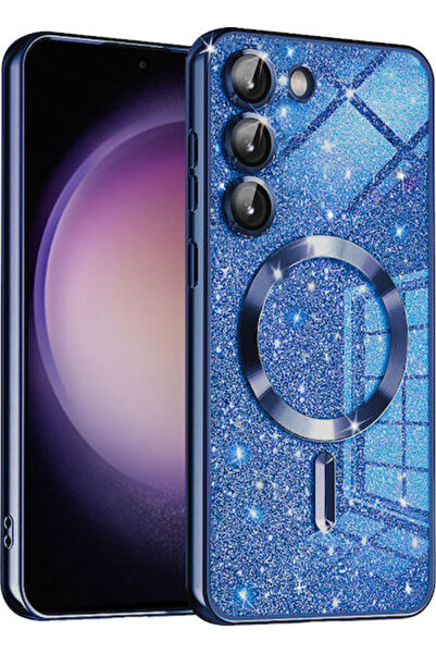 Techsuit Πολυτελές Γκλίτερ Magsafe Samsung Galaxy S23 Βαθύ Μπλε