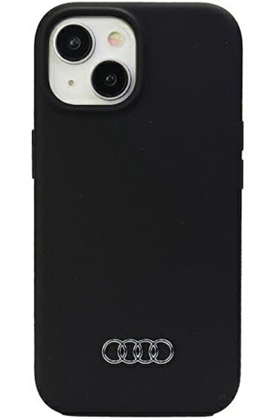 Audi Πίσω Κάλυμμα Σιλικόνης Μαύρο (iPhone 15) Κωδικός: AU-LSRIP15-Q3/D1-BK