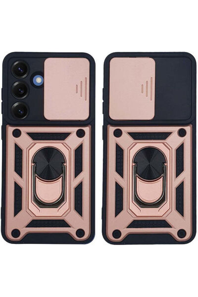 Other Θήκη Ring Armor Campro Sonique για Samsung Galaxy S25 Ροζ Χρυσό