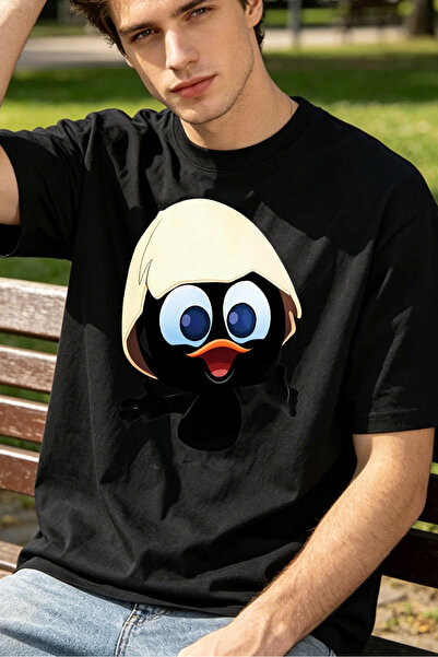 Fleck Cartoon Character T Shirts For Men Looney Tunes Baby Daffy Duck Persona...