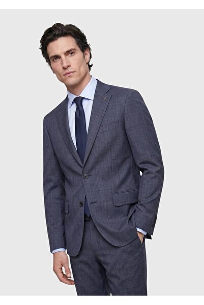 Ramsey Indigo Plain Modern Fit 100% Wool Suit