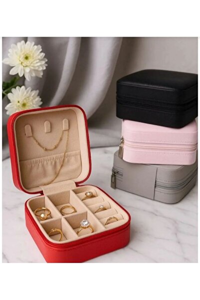 PEKPLUS Mini Jewelry Box Travel Type Jewellery Case Necklace Ring Earring Org...