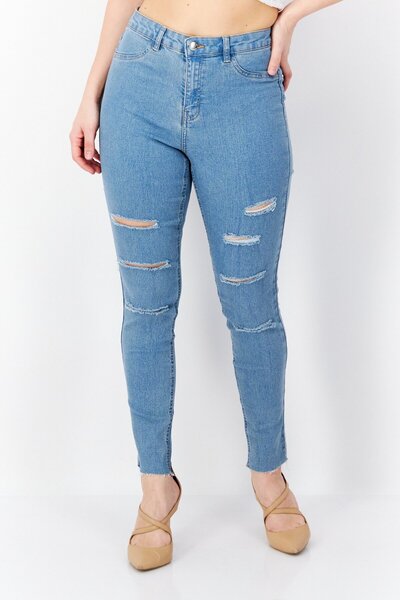 Don't Call Me Jennyfer Women Jegging High Waist Stretchable Denim, Blue