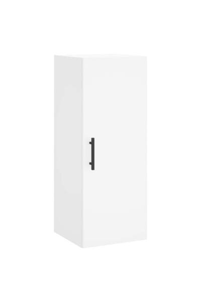 vidaxl Dulap montat pe perete, alb, 34,5x34x90 cm