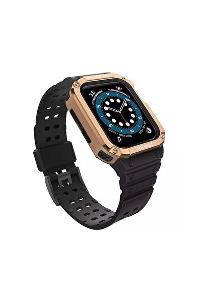 Hurtel Λουράκι Ρολογιού Σιλικόνης Μαύρο (Apple Watch 7, 6, 5, 4, 3, 2, SE)