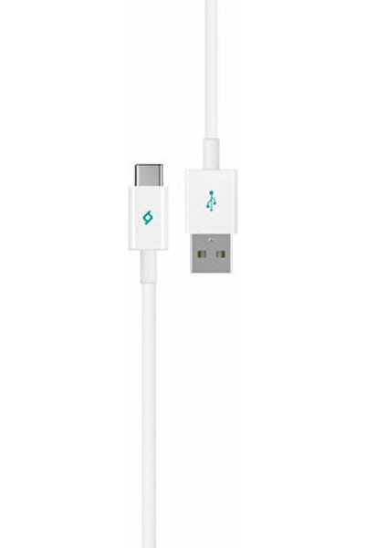 Ttec Καλώδιο USB 2.0 USB-C Αρσενικό - USB-A Λευκό 1.2μ 2DK12B