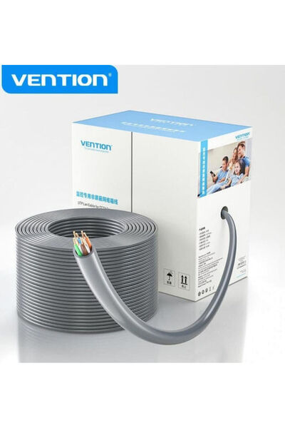 Vention Καλώδιο Ethernet Gigabit Cat.5e Χάλκινο Άμεσης Σύνδεσης 305μ Γκρι Κωδ...