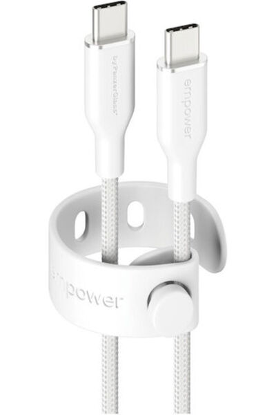 Generic Brand PanzerGlass Καλώδιο USB 2.0 USB-C Αρσενικό σε USB-C 60W PD Λευκ...