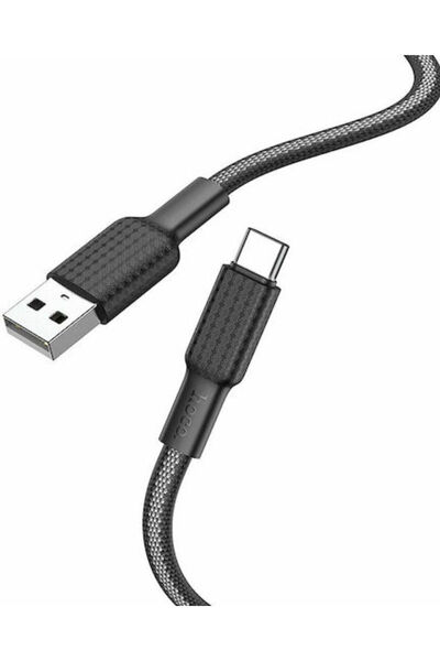 hoco. Hoco X69 Jaeger Πλεκτό Καλώδιο USB 2.0 USB-C Αρσενικό - USB-A 60W Μαύρο...