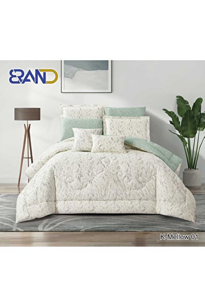 Donetella Bedspread -100% Cotton- Nefren - 8 Pieces - 240X260 Size - Double-S...