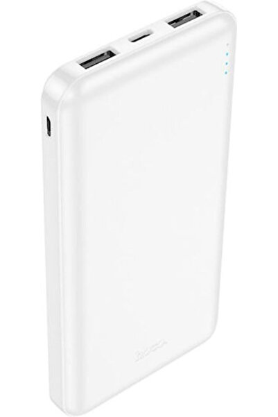hoco. Hoco J100 Power Bank 10000mAh με 2 θύρες USB-A Λευκό