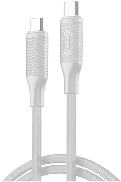 Xo Nb-q265b Καλώδιο USB 2.0 USB-C Αρσενικό - USB-C 60W PD Λευκό 1μ 16.005.0308