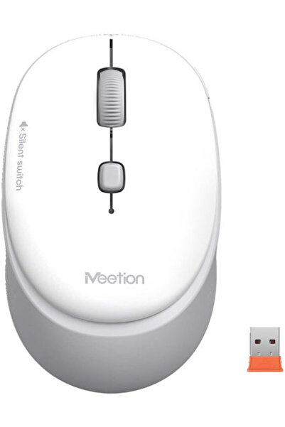 Generic Brand MT-R571 Ασύρματο Ποντίκι Λευκό