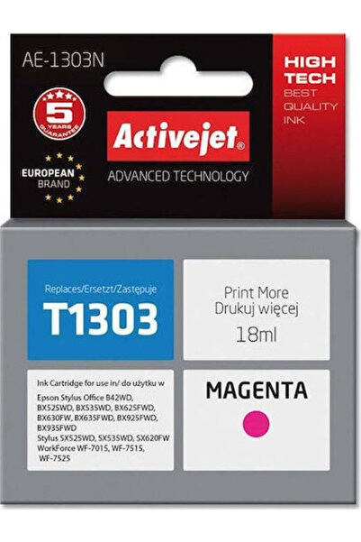 Other Συμβατό με Active Jet Μελάνι για εκτυπωτές Inkjet Epson T1303 18ml Ματζ...