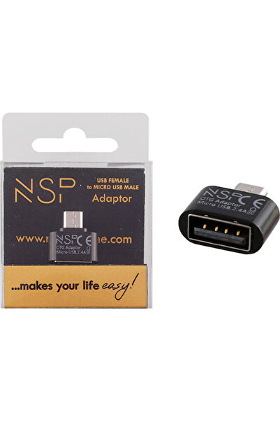 NSP Μετατροπέας micro USB αρσενικό σε USB-A θηλυκό 1 τεμάχιο