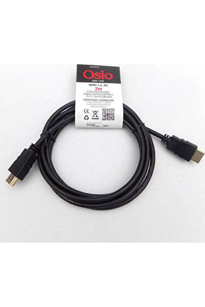 OSIO Καλώδιο HDMI 1.4 Υψηλής Ταχύτητας 1080p 120Hz HDMI Αρσενικό - HDMI Αρσεν...