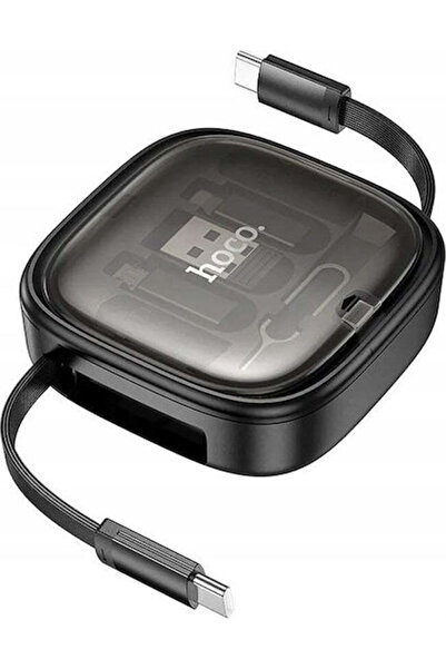 hoco. Hoco U140 Ανασυρόμενο Καλώδιο USB 2.0 USB-C Αρσενικό - USB-C 60W PD Μαύ...