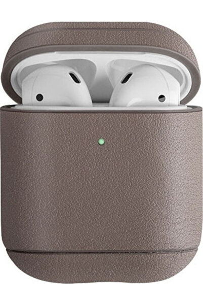 uniq Θήκη Terra από συνθετικό δέρμα, μπεζ, για Apple AirPods