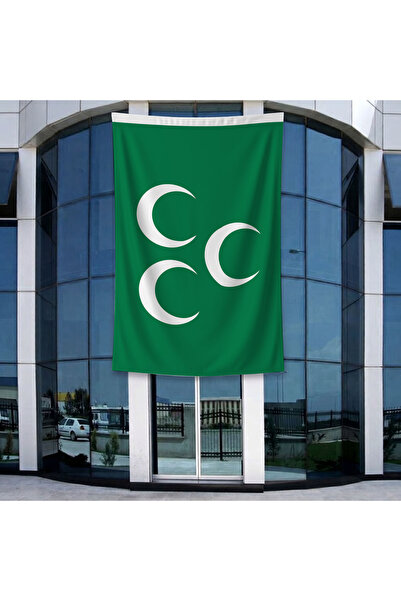 puntodizayn Yeşil Üç Hilal Osmanlı İmparatorluğu Bayrağı 140gr Premium Raşel ...