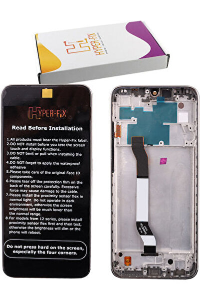 Hyper Οθόνη με μηχανισμό αφής και πλαίσιο για Xiaomi Redmi Note 8 (Λευκό)
